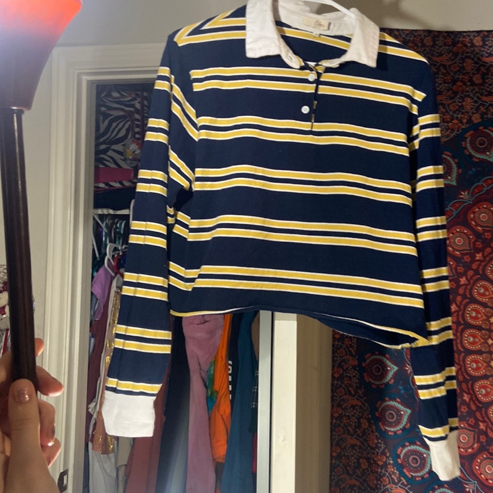 Nordstrom collar striped long sleeve